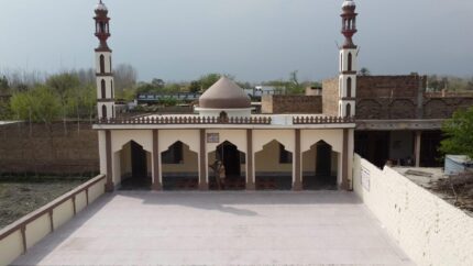 A mosque with a capacity of 350 people